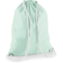Katoenen gymtas Pastel Mint / White One Size