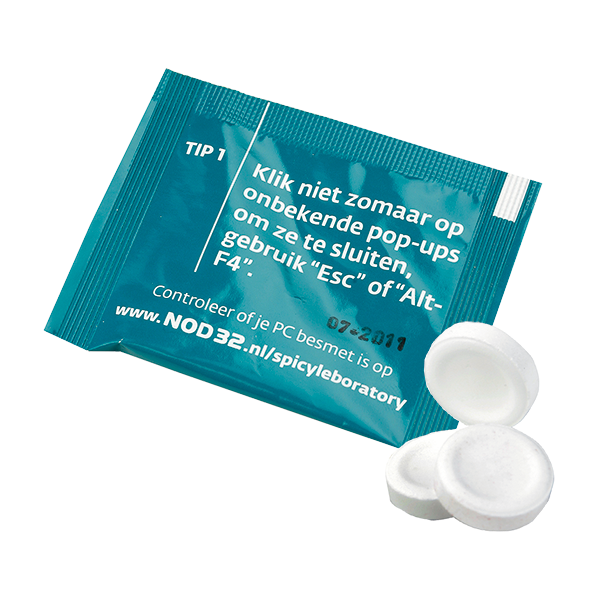 Sachet met 2 BIO pepermuntjes