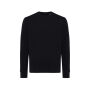 IQONIQ Etosha lichtgewicht gerecycled katoen sweater, zwart (XXS)