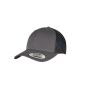 CLASSICS RECYCLED RETRO TRUCKER CAP 2-TONE, CHARCOAL / BLACK, One size, FLEXFIT
