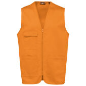 Bodywarmer polykatoen multizakken Orange XS