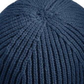 Engineered Knit Ribbed Beanie - White - One Size