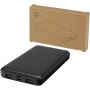 Intan powerbank van 10.000 mAh 10 W van gerecycled plastic - Zwart