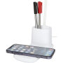 Bright bureaulamp en organizer met draadloze oplader - Wit