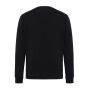 Iqoniq Etosha lichtgewicht gerecycled katoen sweater, zwart (L)
