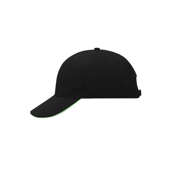 6 Panel Sandwich Cap black/lime green one size 6 Panel Sandwich Cap black/lime green one size