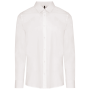 Herenoverhemd in popeline met lange mouwen White M