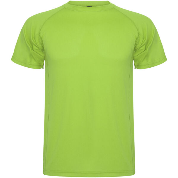 Montecarlo short sleeve kids sports t-shirt - Lime / Green Lime - 12