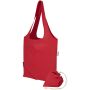 Madras Blend 140 g/m² GRS-gecertificeerde, gerecyclede, opvouwbare katoenen draagtas, 7 liter - Rood Madras Blend 140 g/m² GRS-gecertificeerde, gerecyclede, opvouwbare katoenen draagtas, 7 liter - Rood