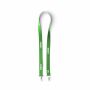 Polyester Pantone-gematchte zeefdruk keycord met 2 clips