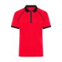 Men's Zip-Polo light-red/black S
