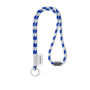 Polyester 2-kleurige koord-lanyard met full color label