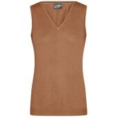 Ladies' V-Neck Pullunder camel XS