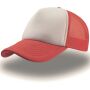 RAPPER CAP, RED/WHITE, One size, ATLANTIS HEADWEAR