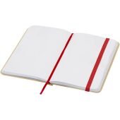 Reed A6 gerecycled notitieboek met harde kaft en effen pagina's - Rood