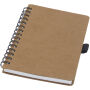 Cobble A6 wire-o gerecycled kartonnen notitieboek met steenpapier - Naturel