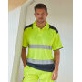 Hi-Vis Two Tone T-Shirts - Orange/Navy - S