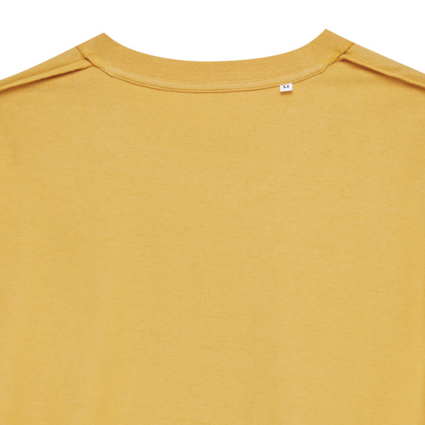 Iqoniq Bryce gerecycled katoen t-shirt, ochre yellow (XS)