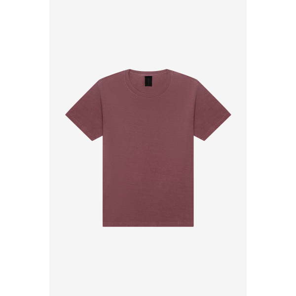 Dik uniseks t-shirt met vintage wash Washed maroon XXL Dik uniseks t-shirt met vintage wash Washed maroon XXL
