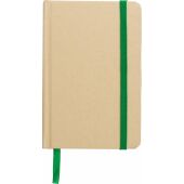 Gerecycled papieren notitieboek (A6) John lime