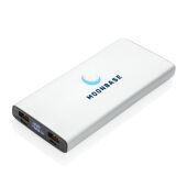 Aluminium 18W 10.000 mAh PD Powerbank, zilver