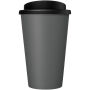 Gerecyclede americano® 350 ml geïsoleerde beker - Grijs/Zwart