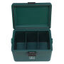 Brisby Koelbox - Frigobox - Coolbox - Auto - Lichtgewicht - Broodtrommel - 12L - 2 Gratis koelelementen van 450ml per stuk - Incl. Dividers Snijplanken - Bieropener - Flesopener - Max. 40 uur isolatie - Groen
