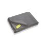 Deken in gerecycleerde fleece grey one size