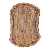 Plank met sapgeul ovaal olijfhout