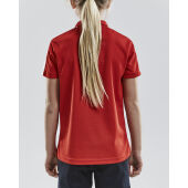 CRAFT PROGRESS POLO PIQUE JR BRIGHT RED 158