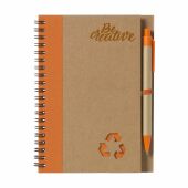 RecycleNote-L notitieboek - oranje