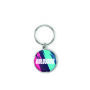 Sleutelhanger van ijzer met doming, rond Sleutelhanger van ijzer met doming, rond