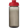 H2O Active® Octave Tritan™ 600 ml sportfles met klapdeksel - Charcoal/Rood