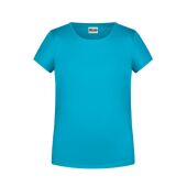 Girls' Basic-T turquoise XL