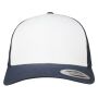 RETRO TRUCKER COLORED FRONT, NAVY / WHITE / NAVY, One size, FLEXFIT