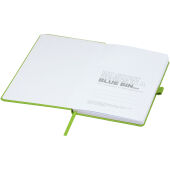 Honua A5 notitieboek van gerecycled papier met gerecyclede PET cover - Limegroen