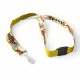 Polyester keycord met gesublimeerde satijnen overlay