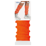 Oranje neon beenwarmers, per paar