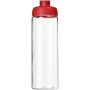 H2O Active® Vibe 850 ml sportfles met kanteldeksel - Transparant/Rood
