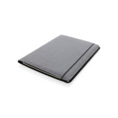 Gerecycled lederen portfolio A4, grijs