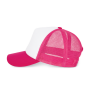 Trucker - Pet 5 panelen White / Fuchsia One Size