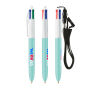 BIC® 4 Colours® ECO + lanyard BIC® 4 Colours® ECO + lanyard Zwart Gerecycleerd