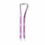 Polyester Pantone-gematchte zeefdruk keycord met 2 clips