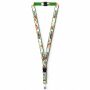 Afneembare polyester keycord met gesublimeerde satijnen overlay