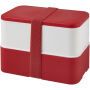 MIYO 700+700 ml dubbellaagse lunchbox - Rood/Wit/Rood