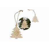 Houten kerstornament kerstboom - Natuur