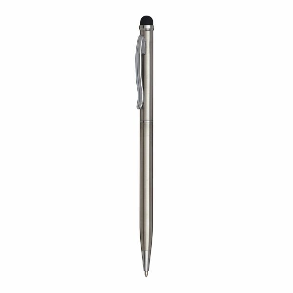 Metalen balpen met rubber touchscreen tip SMART TOUCH
