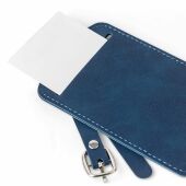 Gerecyclede PU paspoorthouder en bagagelabel Zani zwart