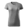 T-shirt women's Basic Free dark grey melange XXL
