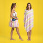 Towel to Go - Coral Coast Towel & Bag - Pink Yellow